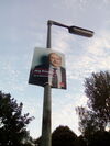 Plakat an der Mäckeritzbrücke; Foto: König